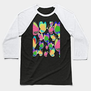 Butterflies in Color Baseball T-Shirt